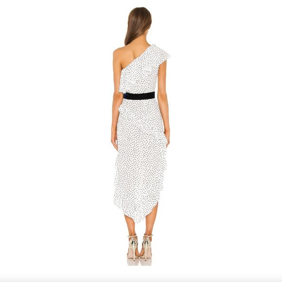 - NEW MARIANNA SENCHINA One Shoulder Dress Ruffle BX2 - Picture 3 of 7